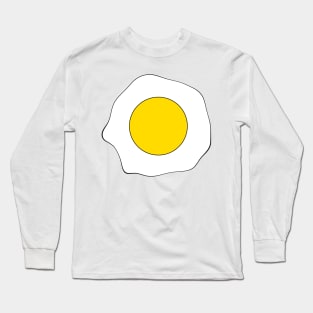 Sunny Side Up Egg Drawing Long Sleeve T-Shirt